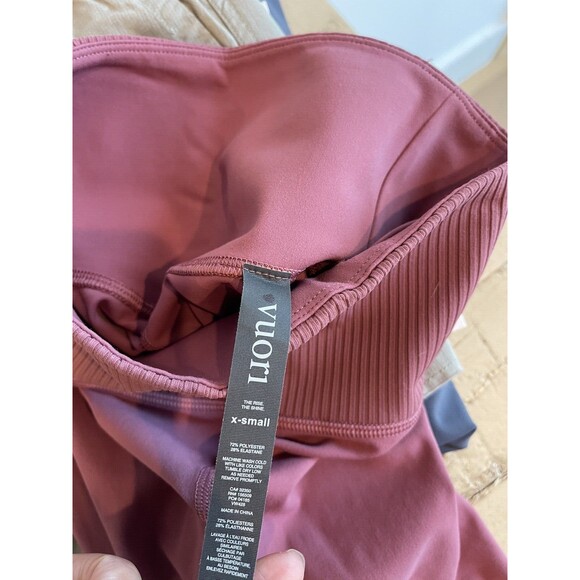NWT Vuori Women Rib Studio Legging Studio Series Size XS Desert Rose MSRP $89 - Picture 7 of 7
